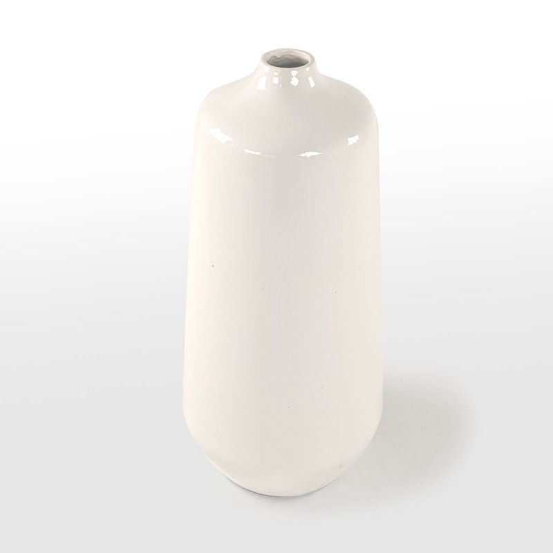 Girne Ceramic / Porcelain Table Vase, 21.5" H x 8.25" W x 8.25" D