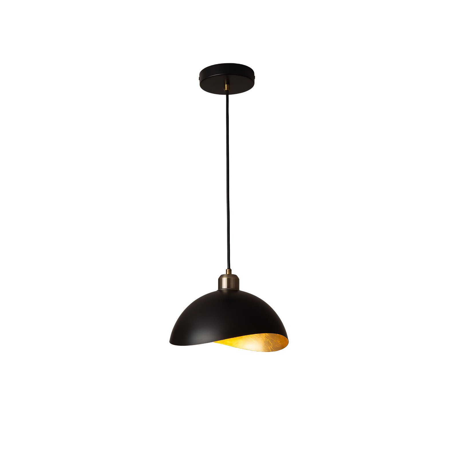 Luna Bella Pendant Light Large - Matte Black, Weathered Brass, Small