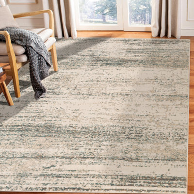 Tapis tissé à la machine 8 pi x 10 pi ivoire