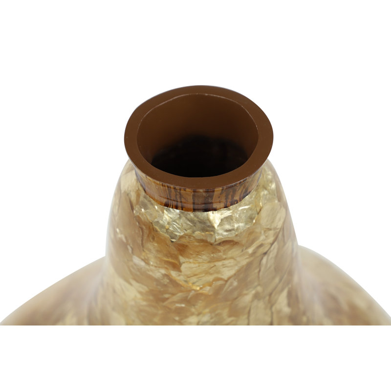 Vase de table Tena Capiz, H 15 po x l 11 po x P 8 po