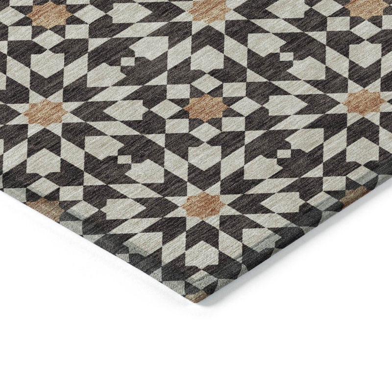 Tapis intérieur / extérieur avec envers antidérapant Withams, Rectangle de 10 pi x 14 pi