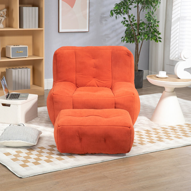 Fauteuil à billes 38,58 po, Rouge