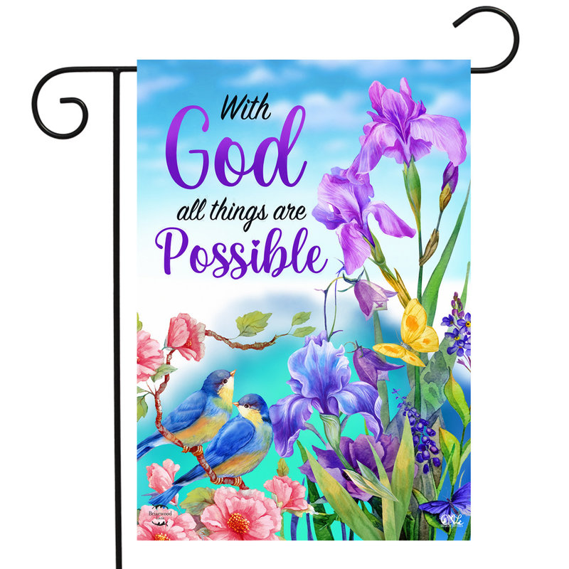 With God Garden Flag