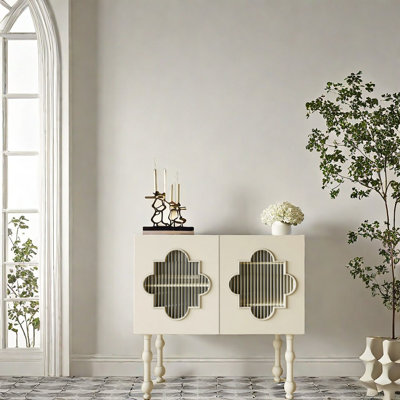 Armoire d'appoint de luxe crème crème