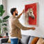 Unicorn in Crimson Mystical - Wrapped Canvas-2022659832-2022659718