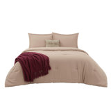 Bedsure Boho Bed in a Bag, Bed Set with Comforter, Pillow Shams, Throw Pillow, Chenille Blanket