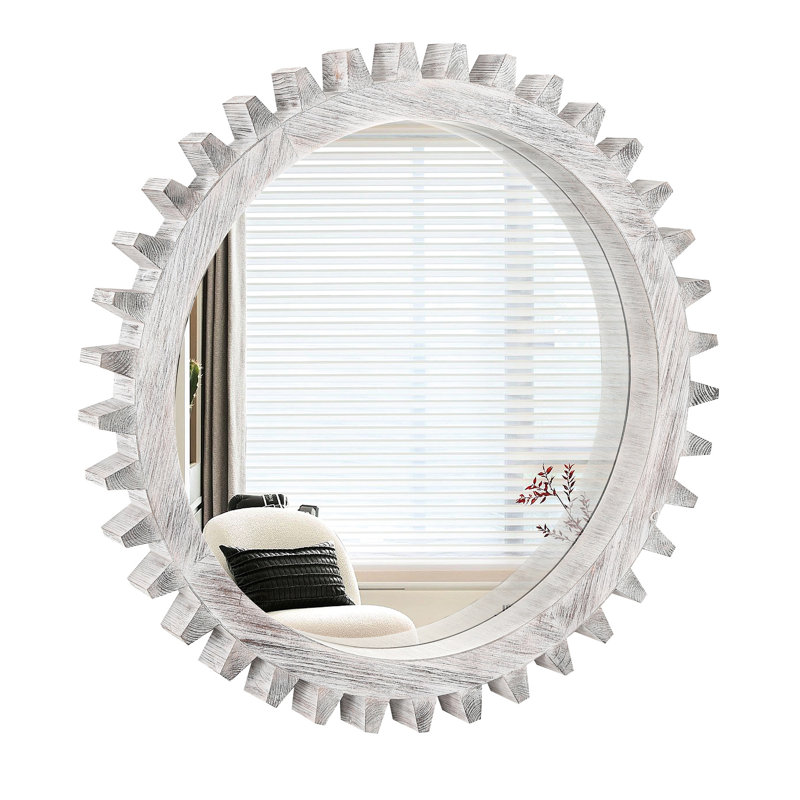 Miroir 26 po en forme de X rétro pour salle de bain, salon, vestibule - style rétro décoratif antique