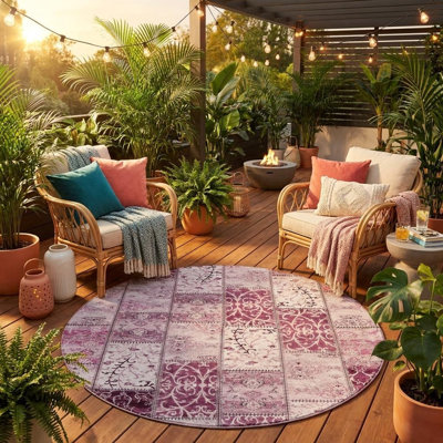Tapis intérieur rond 8 pi Mountbatten