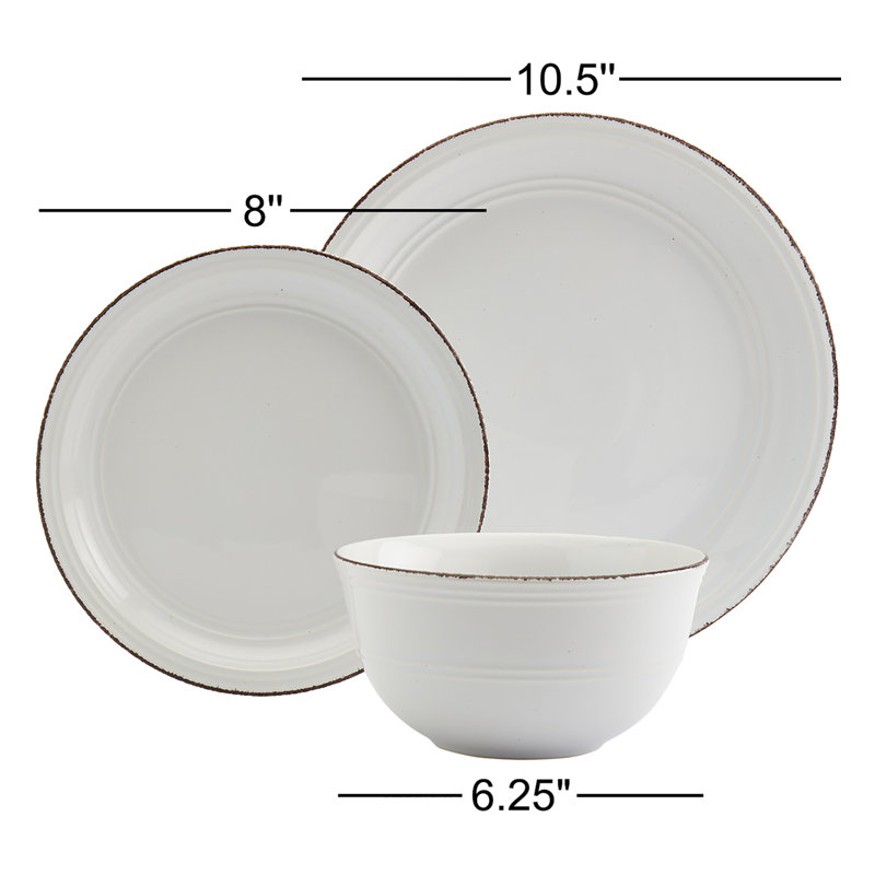 Zavia 12 Piece Dinnerware Set