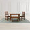 Centerville 62 " Extendable Pine Rectangular Solid Wood Top with Solid Wood Base Dining Table