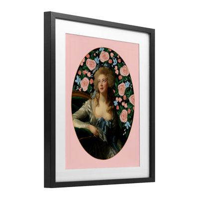 «Timeless Victorian Lady & Flowers», reproduction encadrée sous verre, conception de Cherrywood Lane