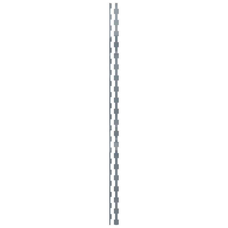 Ensemble de 30 panneaux muraux Midland, H 94 po x l 2 po, Gris foncé