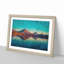 Reflection upon a Lake in Chile - Framed Print-56758856-56758859