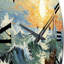 Horloge murale Vangogh-93382639
