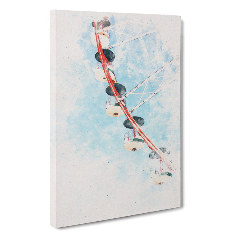 Ferris Wheel - Wrapped Canvas Painting, 60cm H x 40cm W x 3cm D