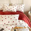 Couvre-lit Blanc rouge et rouge-109012067