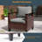 Schiess 3 Piece Patio Wicker Sofa Set with Ottomans-109468666