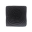 Table d'appoint Mgo Twist Shape - Texture noire imitant le bois, résistante aux intempéries, sans assemblage (11,75 po x 11,75 po x 16 po)-1306707001