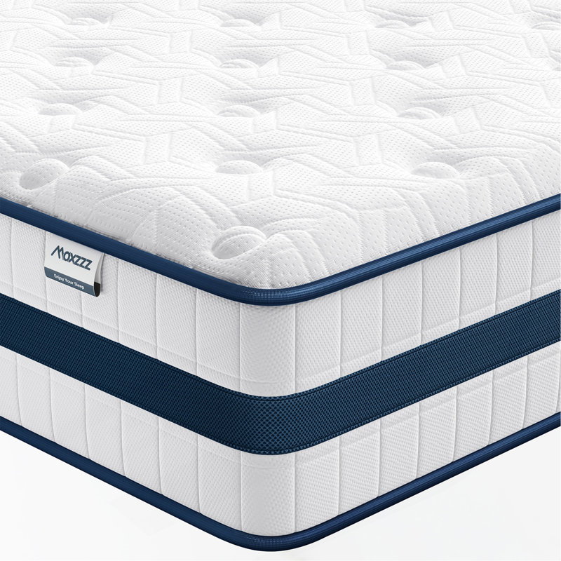 Mattress, Hybrid Mattresses In A Box Pressure Relief & Supportive, Cooling Memory Foam & Individually Pocket Coils For Motion Isolation, Luxury Mattress