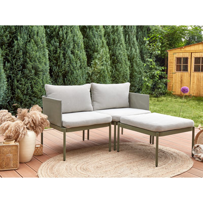 Jarif Metal 2 - Person Seating Group with Cushions