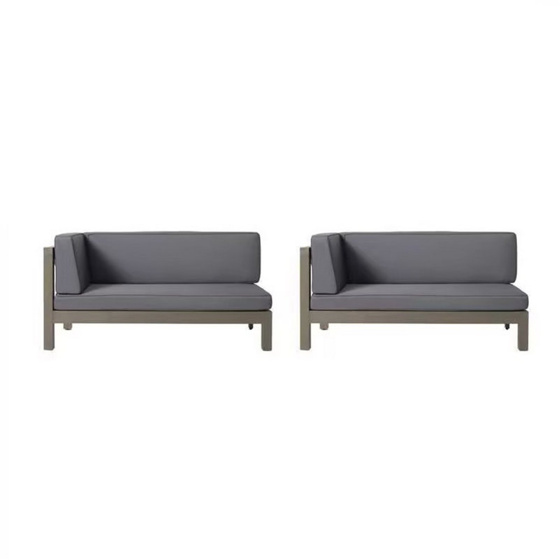 Banc d'angle à dossier en X avec conception peu encombrante pour les petits espaces