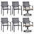 Argyri 6 - Person Patio Dining Set with Rectangular Table , Cushions Included
