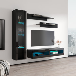 Orren Ellis Logue 83'' Media Center & Reviews | Wayfair