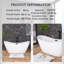 Baignoire de trempage autoportante 59 po en acrylique blanc lustré 59 po