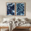 Art mural encadré sur toile, rétro muraux abstraits pour chambre à coucher