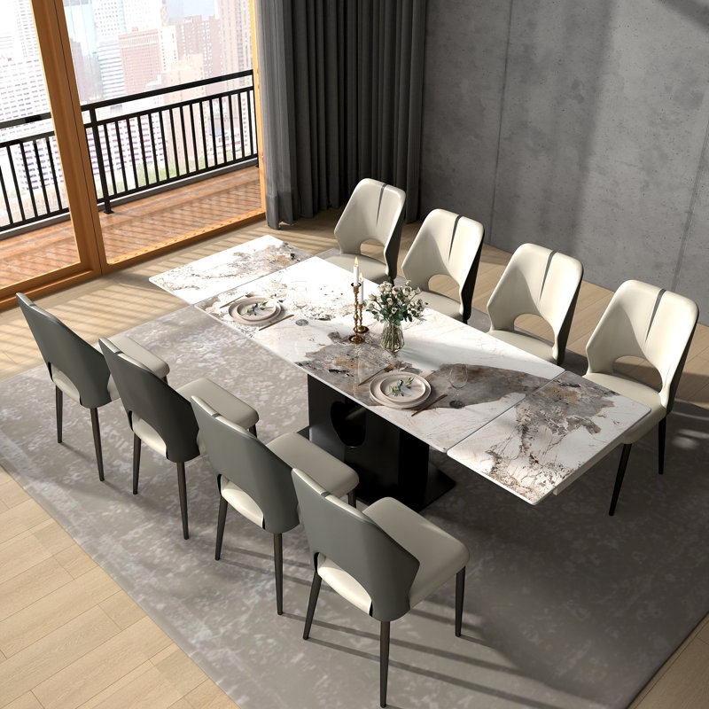 9 - Piece 62.99" To 94.4" Extendable Dining Set