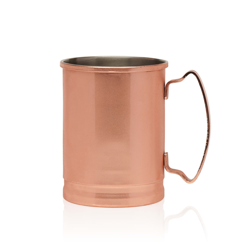 Libbey 14-Ounce Copper Moscow Mule Mugs with Handles, Set of 4