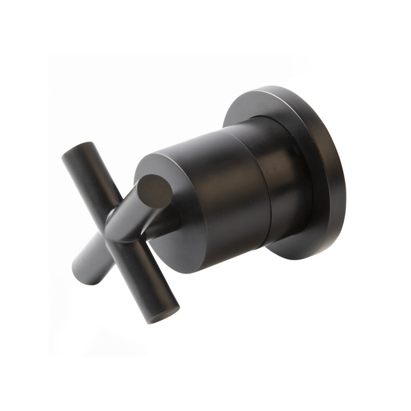 Cigno Built-in Faucet Trim Diverter, Matte Black