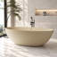 x 29.53'' Freestanding Soaking Solid Surface Bathtub