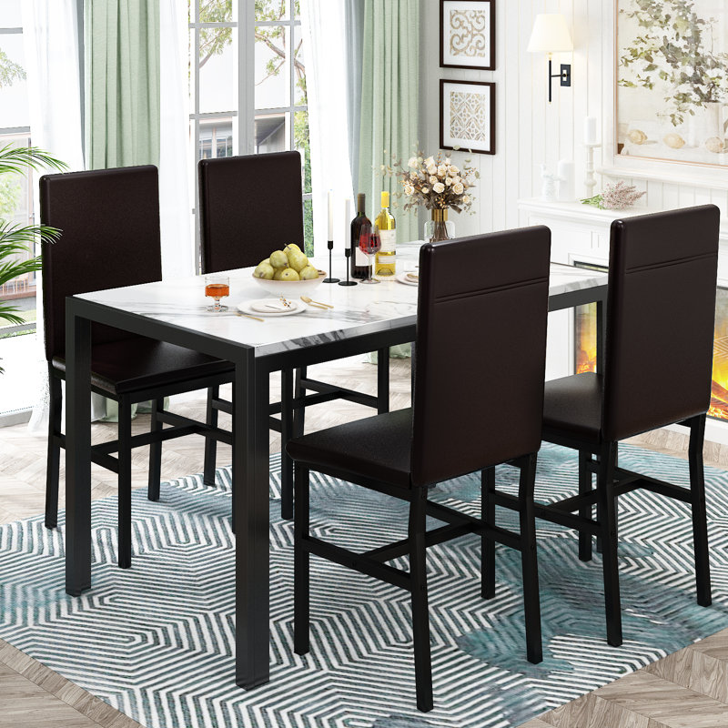 4 - Person Dining Set, White