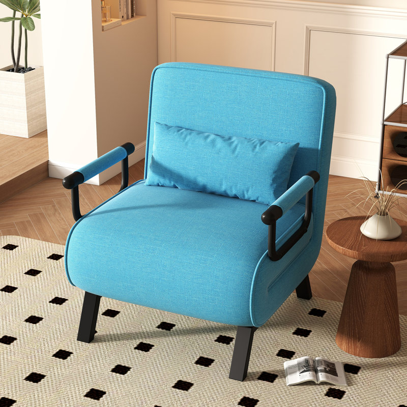Upholstered Accent Chair, Blue