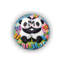 Tapis multicolore à motif de panda mignon-1040866408