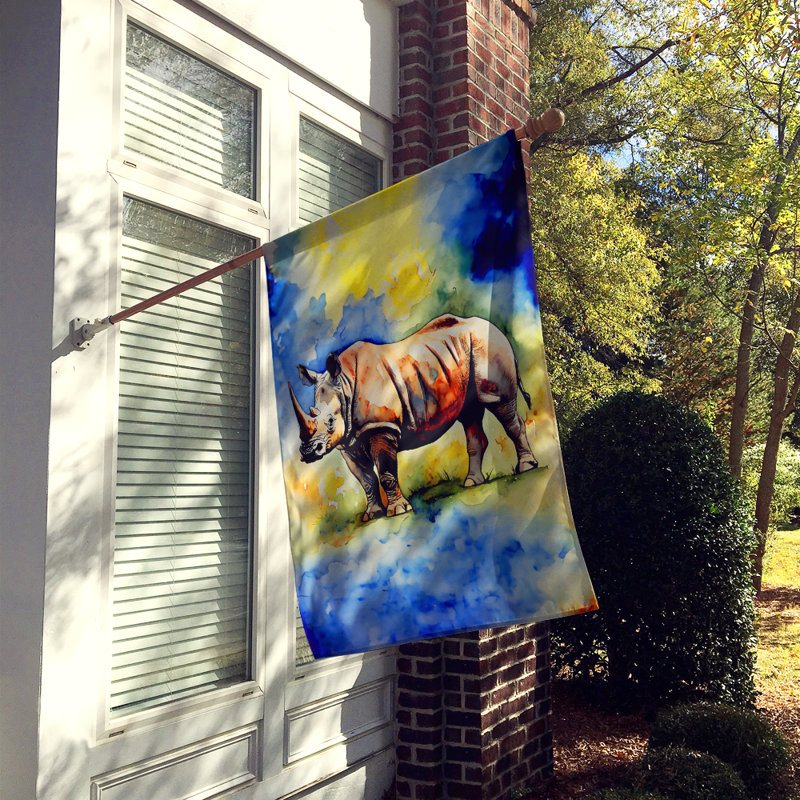 Drapeau de maison Rhinoceros