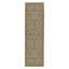 Hand-Knotted High-Quality Ivory and Ivory Runner