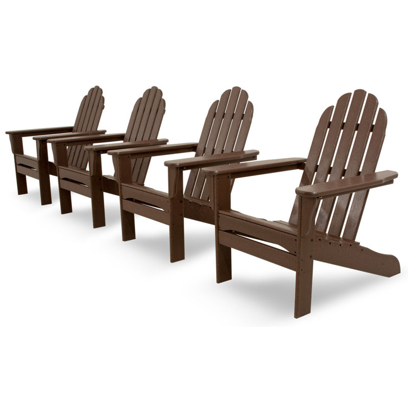 Ensemble Adirondack POLYWOOD Classics 4 pièces, Acajou