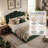 Velvet Palm-shaped Headboard Queen Bed Frame with Lift Up Storage, No Box Spring Needed, Green-1604685467-1602480140