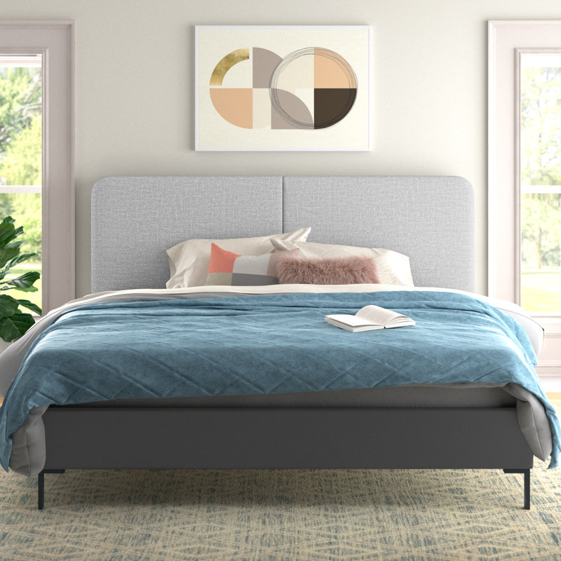 Behzat Upholstered Panel Bed, Full