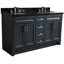 Ensemble de meuble-lavabo de salle de bain double 61 po Detlef-1631959949