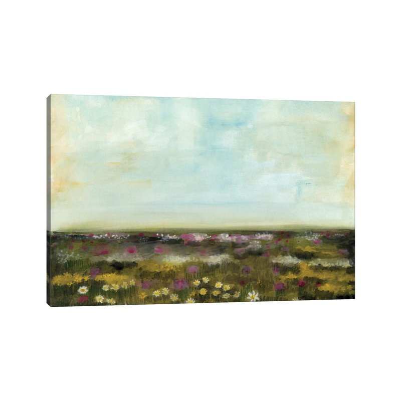 Floral Fields I by Naomi McCavitt - Wrapped Canvas Gallery-Wrapped Canvas Giclée, 30.48 cm H x 45.72 cm W