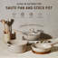 Nawara 10 - Piece Granite Cookware Set