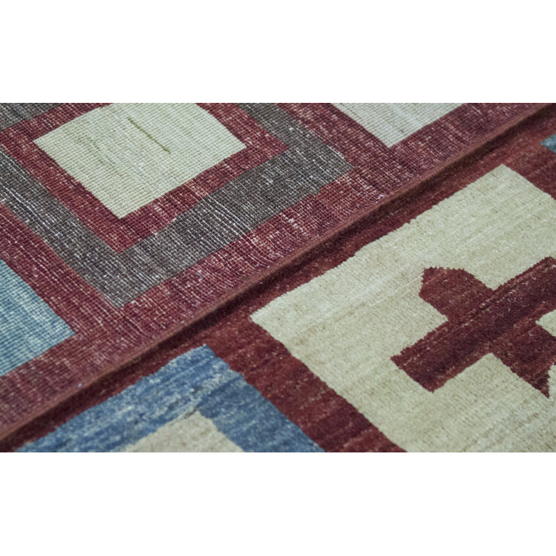 Pakistan Gabeh Wool Patchwork Area Rug