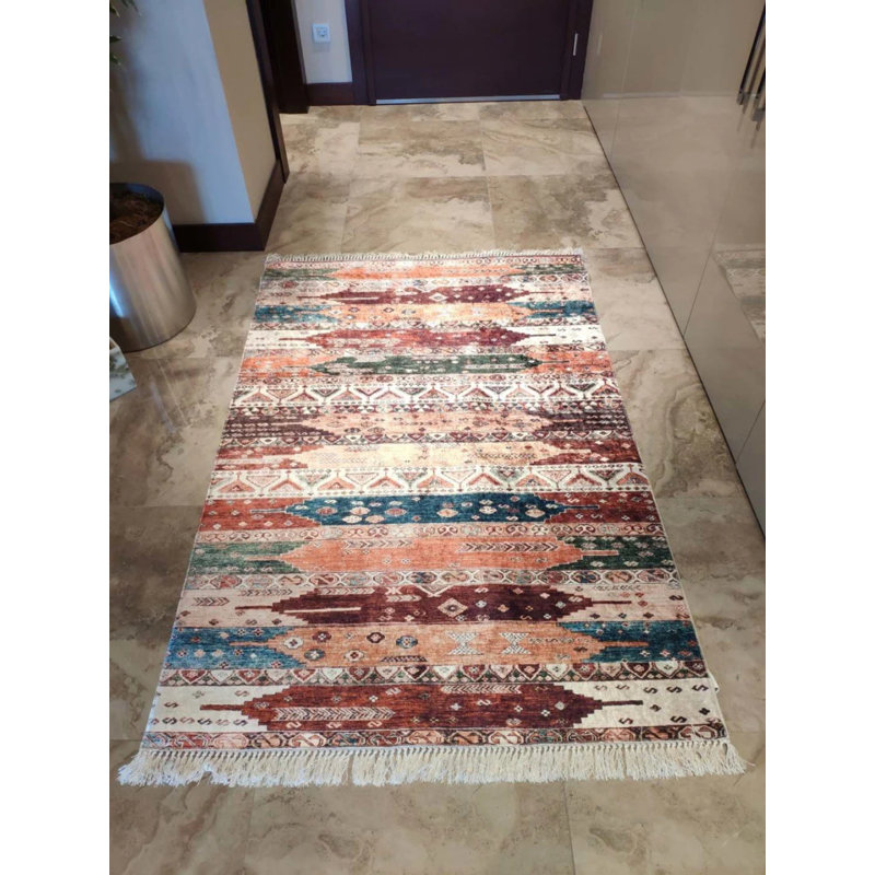Tapis Masanao avec envers antidérapant, Tapis de couloir 2 pi 7 po x 5 pi 11 po