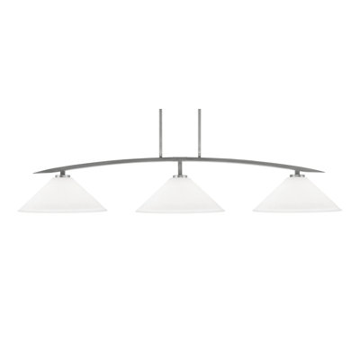 Lampe de table en mousseline 3 lumières kurve