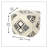 Double Diamond Black and White Pattern Pouf