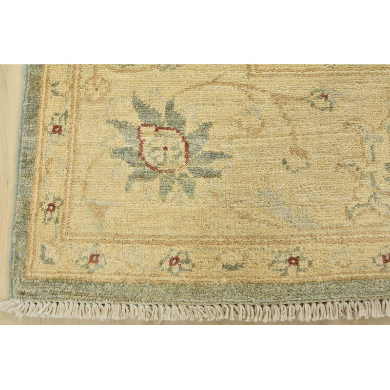 Tapis unique vert de 6 pi 2 po x 8 pi 7 po