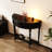 Solid Wood Semi-Circle Console Table-106443419
